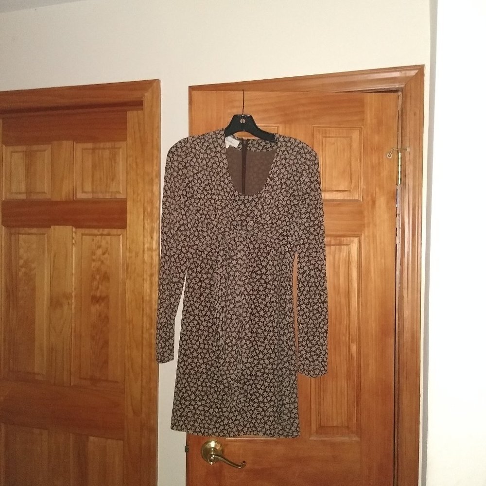 Vintage Brown and White Susie Tomkins Dress